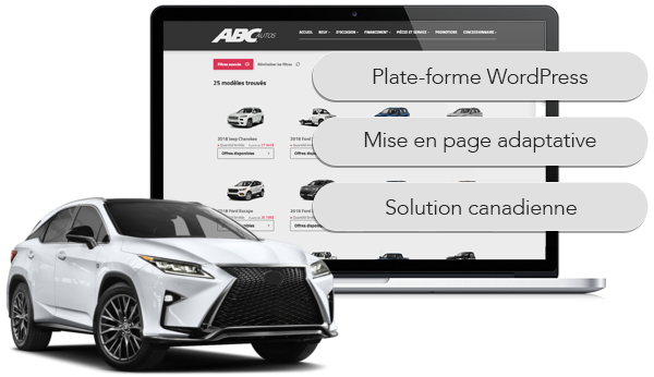 Sites web de concessionnaires TAvantage