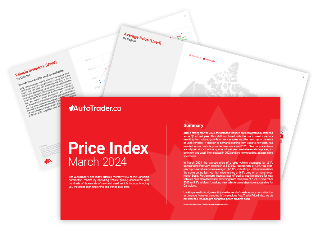 AutoTrader Price Index: March 2024