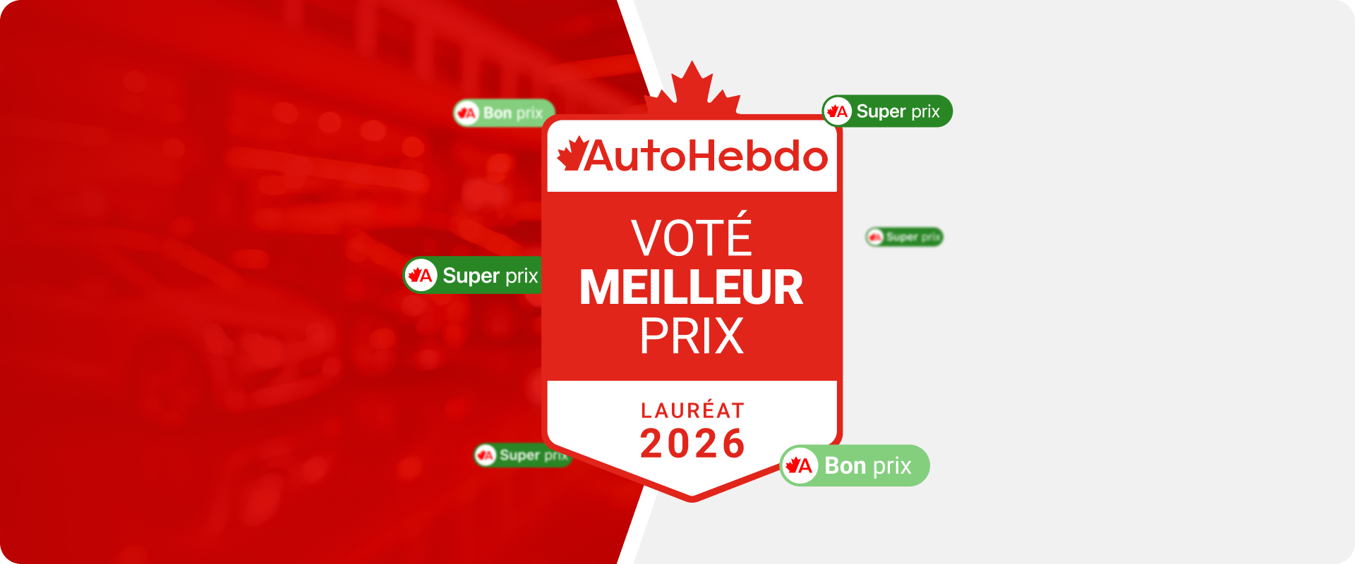 Gagnants des Reconnaissances du meilleur prix AutoHebdo 2026